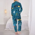 thumbnail image 5 of Bingfone Womens Pajama Sets Construction Trucks Print,Long Sleeve Loungewear Pajamas Set-X-Large, 5 of 9