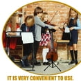 thumbnail image 3 of FONDOTIN Violin Tripod Holder Black Steel Rubber Padding Compact Stable Support Musicians 1Pc 23.6X15.7X9.8In, 3 of 8