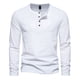 thumbnail image 1 of Jersey de botones de moda informal para hombre: camiseta estampada de manga larga, material de poliéster, uso diario/laboral, 1 of 6