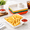 Colorful 4, variant on White 8-Piece Chip And Dip Serving Set Reusable Plastic Entertaining Dishes