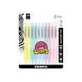 thumbnail image 2 of Zebra Pen Z-Grip Pastel Retractable Ballpoint Pen, Assorted Color Barrel, Medium Point, 1.0mm, Black Ink, 10-Pack, 2 of 3