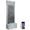 Silver - Mirrored Silver, variant on LONGRUN Mirror Waterfall Fountain Indoor Water Feature, 48" Water Features Home Decor with 7 Colors Light, Self Contained LED Water Feature Kit, Large Waterfall Fountain for Indoor - Mirrored Silver
