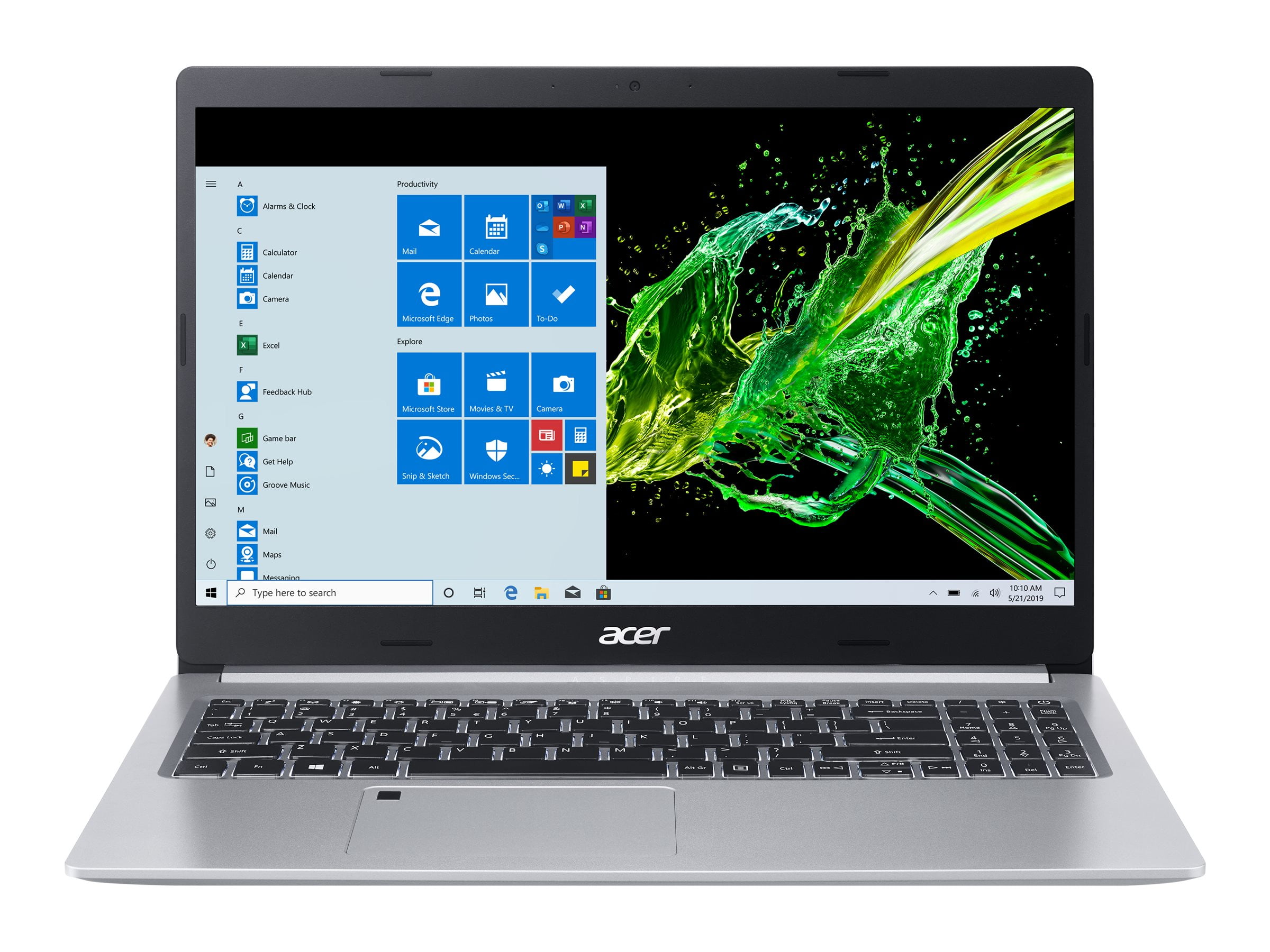 Acer Aspire 5 A515-55-56VK - Core i5 1035G1 / 1 GHz - Win 10 Home 64-bit -  8 GB RAM - 256 GB SSD - 15.6\