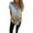Gray, variant on Women's New Long Sleeve V-neck Pullover Solid Color Casual Fashion Blouse, Stylish V-neck Long Sleeve Top, Comfortable Casual Shirt for Women, Trendy Pullover Blouse