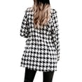 thumbnail image 5 of STARVNC Women Double-Breasted Plaid Lapel Collar Long Sleeve Blazer, 5 of 5