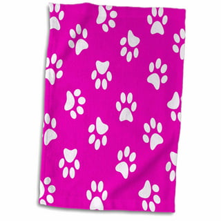 A Pair of Paw Prints Hand Towels, Dog, Animal, Novelty Towels, Grooming,  Pet Groomers, Pawprints, Labrador, Retriever, Dachshund,chihuahua, 