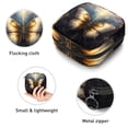 thumbnail image 3 of Butterfly Sanitary Napkin Bags Storage Bag Hiking Pouch Small Canvas Zipper Pouch, 4.7x6.6x6.6 in, Period Purse for Feminine Hygiene Products, 3 of 6
