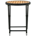 thumbnail image 3 of vidaXL Tea Table Black PE Rattan Small Foldable Tea Table Round, 3 of 6
