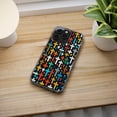 thumbnail image 5 of DistinctInk Hybrid (Acrylic / TPU) Clear Slim Fit Case for Apple iPhone 13 Pro MAX (6.7" Screen) - "Vibrant Christian Crosses in Minimalistic Pattern", 5 of 8