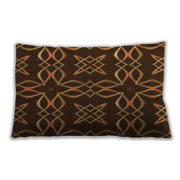 Ahgly Company Outdoor Rectangular Contemporary Lumbar Throw Pillow, 13 inch by 19 inch