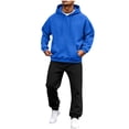 thumbnail image 6 of Oversized Hoodie Set for Men – Casual Comfortable Loose Outfit with Pocket Drawstring for Daily, Gym & Lounging Fall/Winter Wearing, 6 of 8