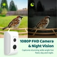 thumbnail image 6 of Birdfy Smart Bird Feeder with Camera, Bird Watching Camera with Solar Panel, AI Identify 6000+ Species, Eco-friendly Wooden, Ideal Gift, Ebony, 6 of 9