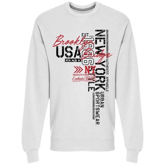 Urban Design New York Usa  Sweatshirt Men -Image by Shutterstock, Male XX-Large