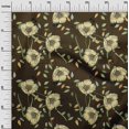 thumbnail image 3 of oneOone Polyester Spandex Brown Fabric Floral Fabric For Sewing Printed Craft Fabric By The Yard 56 Inch Wide-3M, 3 of 4