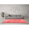 thumbnail image 3 of Ahgly Company Indoor Round Abstract Red Contemporary Area Rugs, 8' Round, 3 of 4