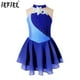 thumbnail image 2 of Vestido ajustado para niñas con brillantes diamantes de imitación para gimnasia, patinaje artístico, maillot de ballet con lentejuelas, traje de danza lírica, 2 of 5