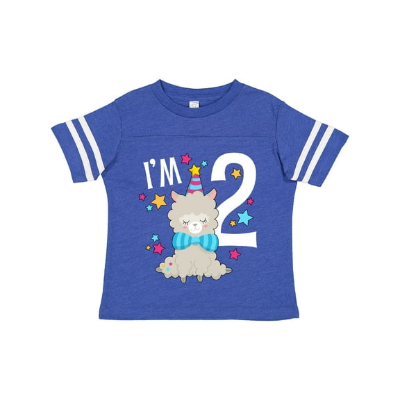Inktastic I'm Two- Cute Llama Second Birthday Boys or Girls Toddler T-Shirt