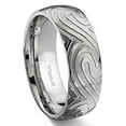 thumbnail image 1 of Titanium Kay 7 Degree Ocean Swirls Pattern Titanium Comfort Fit Wedding Band Ring Sz 7.5, 1 of 4