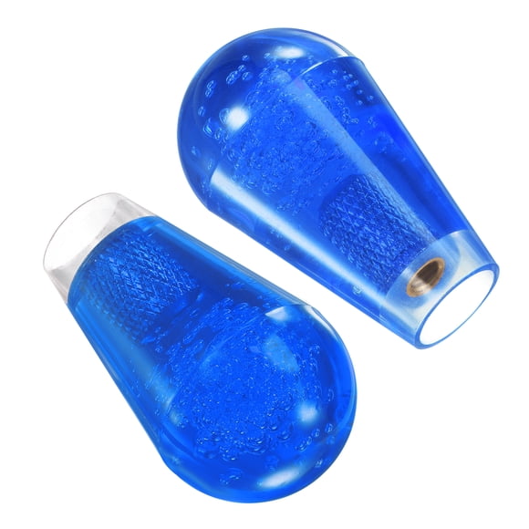 Uxcell Parte superior de bola de joystick ovalada azul para juego de arcade 2 paquetes