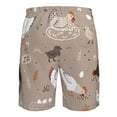 thumbnail image 6 of Kdxio Chicken Pattern Mens Casual Shorts - Drawstring Summer Beach Sports Shorts for Men, 6 of 9