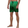 thumbnail image 4 of INSPIRE CHIC Men's Contrasting Colors Patterned Beach Swimming Board Shorts 28 Green, 4 of 5