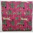 thumbnail image 5 of Handblock Vintage Floral aditional Pure Cotton Jungle Print Kantha Quilt, Bed Cover Throw Animal Printed Kantha Quilt With 2 Pillow Cover, 5 of 5