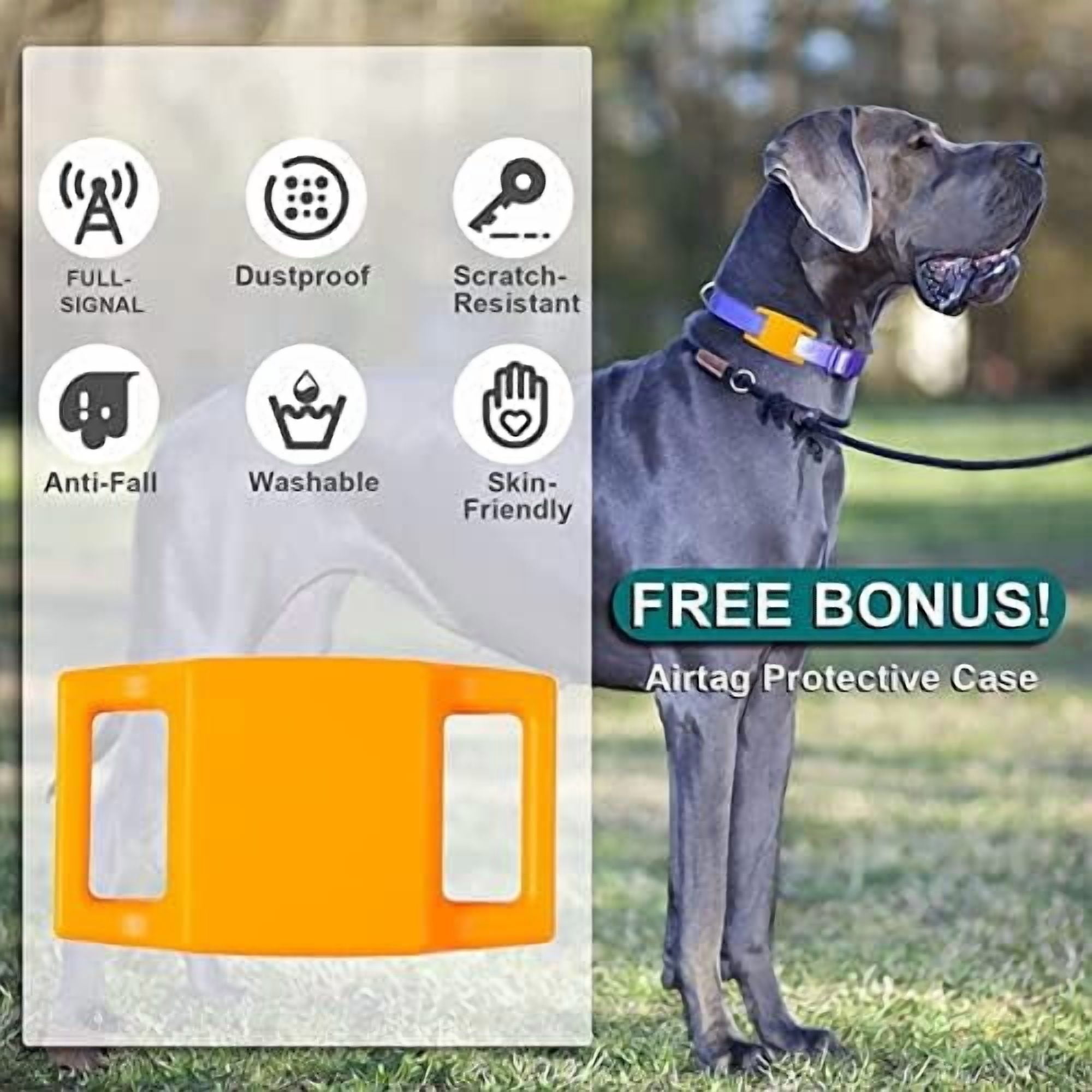 Squeaky Dog Balls, Indestructible Dog Toys for Aggressive Chewers Large/Medium Breed, Natural Rubber Interactive Chew Toys for Teeth Clean, Relieves Anxiety (Orange)