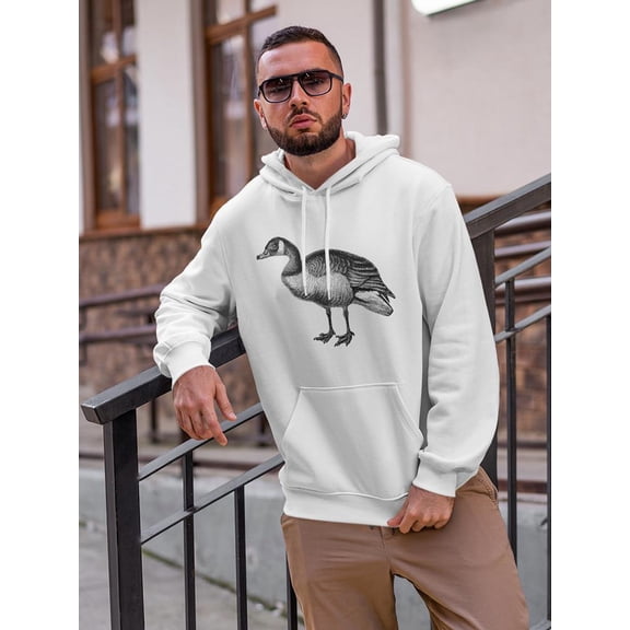 Goose Sketch Pencil Drawing Hoodie Men's -Image by Shutterstock