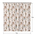 thumbnail image 5 of Beige Fairy Mushroom Pattern Shower Curtain 72"x72" ,Bathroom Decorative Shower Curtains Set with 12 Hooks,Modern Waterproof Washable Shower Curtain, 5 of 6