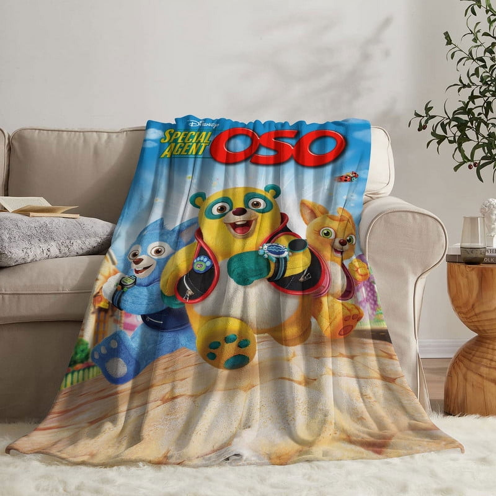 Special Agent Oso Throw Blanket Gifts for Fans Lover Girls Boys Women Present Hoodie Him Bed 30"x40"