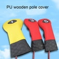 thumbnail image 3 of Tnobhg Faux Leather Golf Club Head Cover Wear Resistant Vibrant Color Golf Club Head Protector Headcover Accessories, 3 of 8