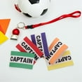 thumbnail image 1 of SHOWERORO 5Pcs Elastic Captain Armbands Soccer Football Adjustable Bands for Team Identification, 1 of 6