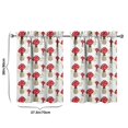 thumbnail image 4 of Mushroom (60) Kitchen Curtains - Vintage Tier Curtains for Bathroom Living RV Rod Pocket Window Drapes 36 Inch 2 Panels Set 28"x36" Window Treatment Tiers, 4 of 4