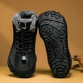thumbnail image 5 of KANG Winter Ankle Boots With Fleece Elastic Lace Up Mid Top Slip Boots For Cold Weather Comfort, 5 of 9