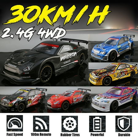 Rc Car Drift Hpi 1:14 2.4G RC Off-road Remote Control Electric Racing Drift Car High Speed 4WDg High Speed RC Toy Gift ()