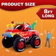 thumbnail image 4 of Papá Noel inflable navideño ZPISF en Monster Truck de 8 pies, 4 of 7