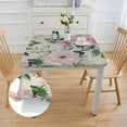 thumbnail image 2 of HAOXIT Flower , Pink Table Cloth for Rectangle Tables,Waterproof Resistant Table Cover for Valentines,Parties,Wedding Use Spring/Summer 46*46, 2 of 7