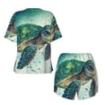 thumbnail image 5 of Xecao Watercolor Turtle1 print Swimsuit for women, Summer-ready, sporty style.Quick-dry fabric. Many sizes & colors., 5 of 9