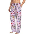 thumbnail image 6 of Logiee Christmas Unicorns Print Pajama Pants for Men,Men’s Pajama Bottoms,Mens PJ Pants with Pockets & Button Fly-Small, 6 of 6