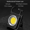 thumbnail image 2 of Julam Mini Keychain Flashlights Rechargeable Small LED Flashlight Flashlight with Fancy Keychain with Folding Bracket Magnet and Bottle Opener Used for Work Fishing Walking Camping custody, 2 of 19
