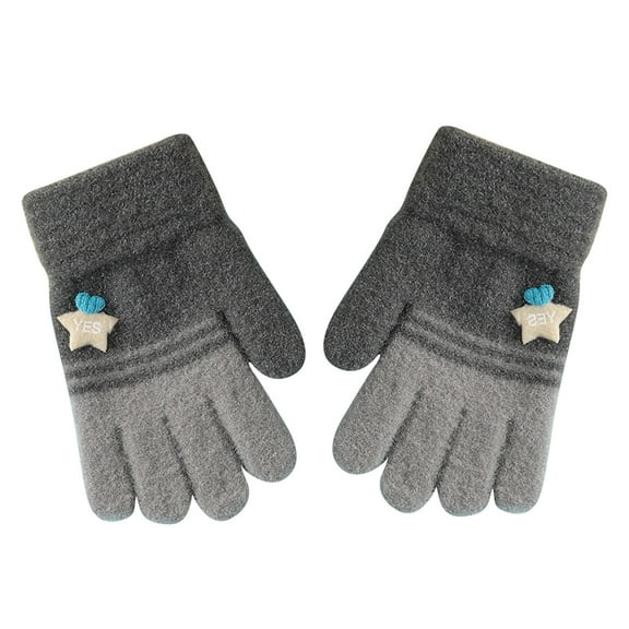 Yanyanz Gloves Mittens, Kid's Winter Gloves Children Stretchy Warm Gloves Boys Or Girls Knit Gloves, Gloves C One Size