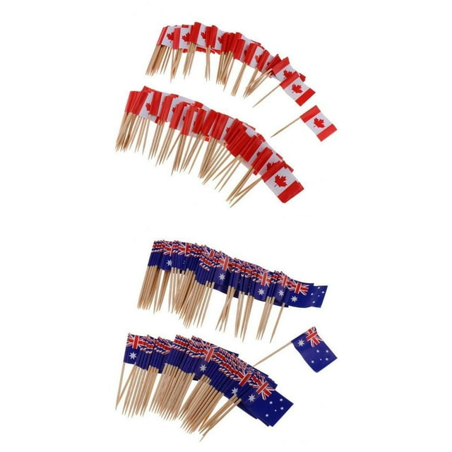Adhesivos decorativos para palillos decorativos, palillos decorativos para palillos de dientes decorativos, decoradores para alimentos decorativos para fiestas, emparejadores decorativos para