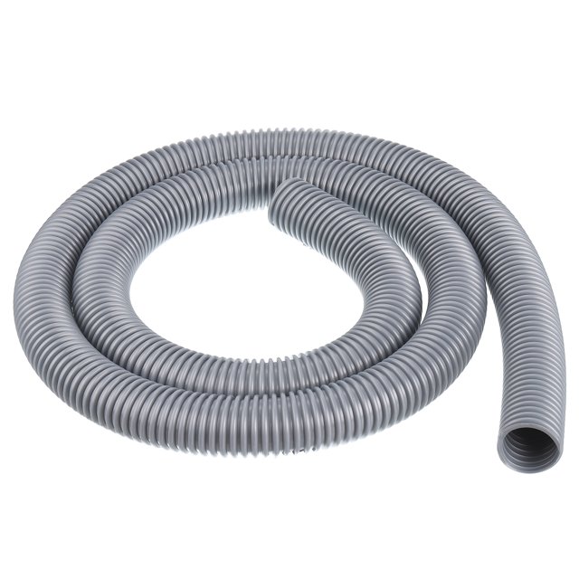 Unique Bargains EVA Flexible Vacuum Cleaner Hose, 39 mm Outer Diameter 2M Length Dust Collection Hose Gray