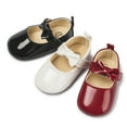 thumbnail image 2 of Bonario Baby Girls Shoes Infant Mary Jane Dress Bowknot Princess Crib Flats for Newborn First Walkers 3-18 Months, 2 of 7