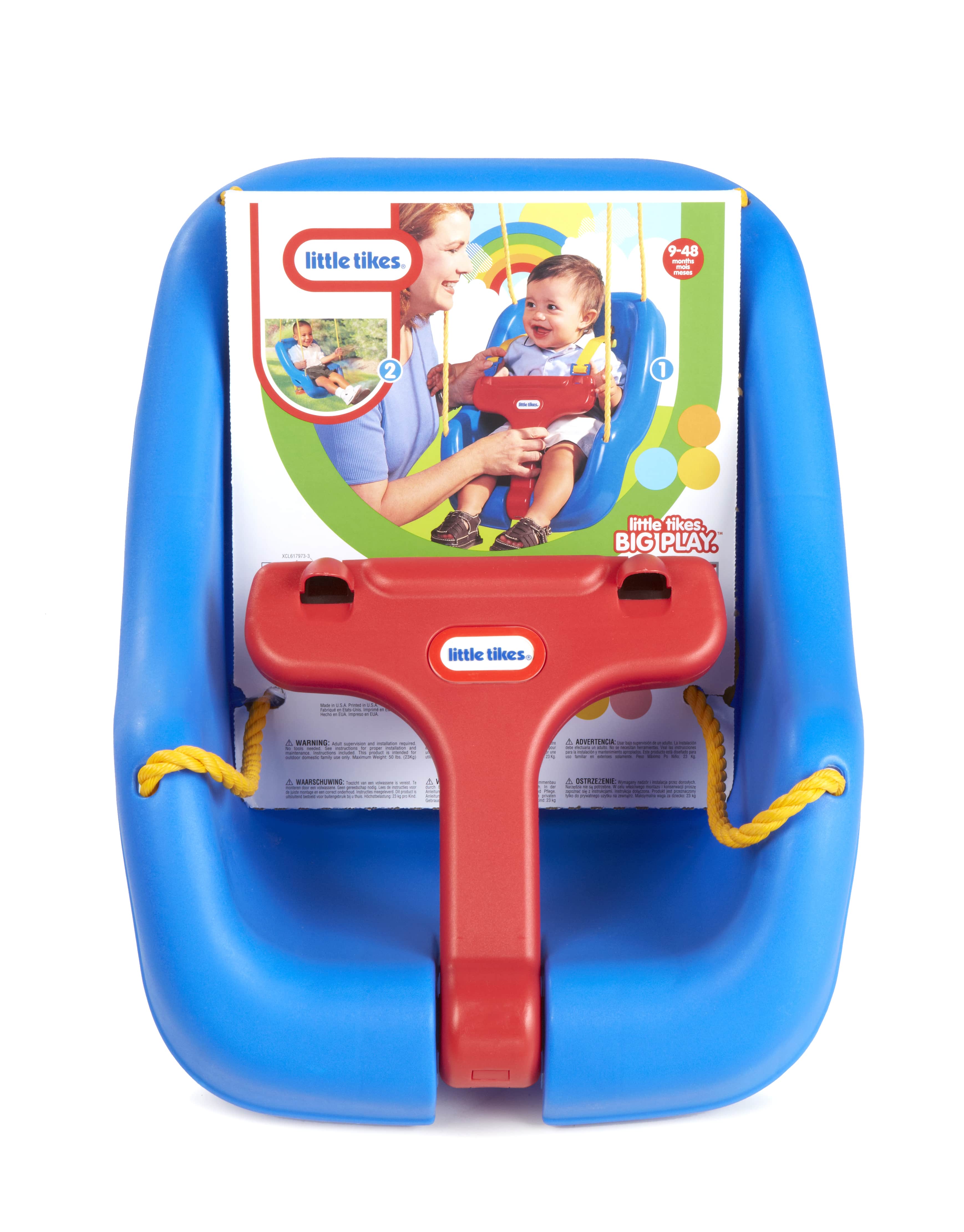 Little Tikes 2-in-1 Snug and Secure Swing, High Back, Blue photo 7