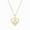 Yellow, variant on 10K Yellow Gold Diamond Double Heart Pendant Necklace for Women (1/10 ct), 18?
