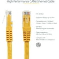 thumbnail image 6 of iMBAPrice - Cat6 RJ45 Snagless Ethernet Patch Cable - Yellow Color, 5 feet - 10 Pack, 6 of 6