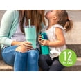 thumbnail image 6 of Reduce Water Bottle - Frostee Insulated Bottle For Kids, 13 oz - Vacuum Insulated, Cold for 12 Hours -  With Leak Proof and Hygienic Flip Top Lid - Bubble Gum, Easy Grip Finish, 6 of 9
