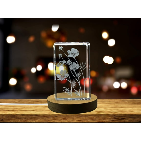 Cosmos 3D Engraved Crystal 3D Engraved Crystal Keepsake/Gift/Decor/Collectible/Souvenir