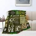 thumbnail image 3 of Soccer Blanket Sport Theme Throw Blanket Ultra Soft Cozy Fleece Soccer Gift for Soccer Lover Fuzzy Plush Bedding Blankets for Soccer Team Player Kids Teens Adults Girls Boys Women Men 50"x40", 3 of 6